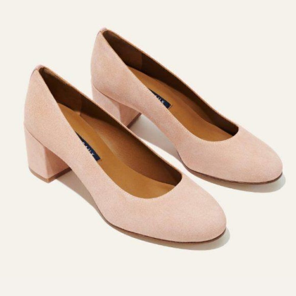 Margaux The Heel Suede Block Heels Sz 12.5 - Picture 2 of 13